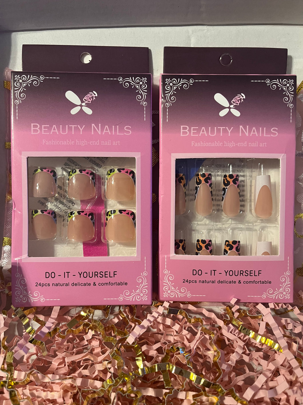 L print press on nail set