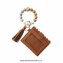 Load image into Gallery viewer, Brown Wristlet &amp; Holder
