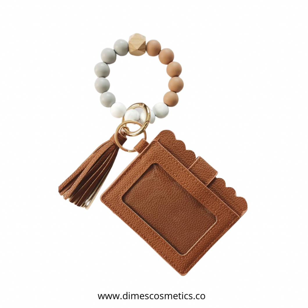 Brown Wristlet & Holder